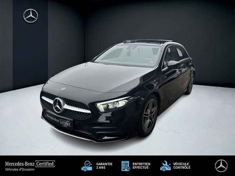 Noir Utilisé 2021 Mercedes A200 AMG line Berline | 32 990 € (Prix assez cher) - Image 1/4