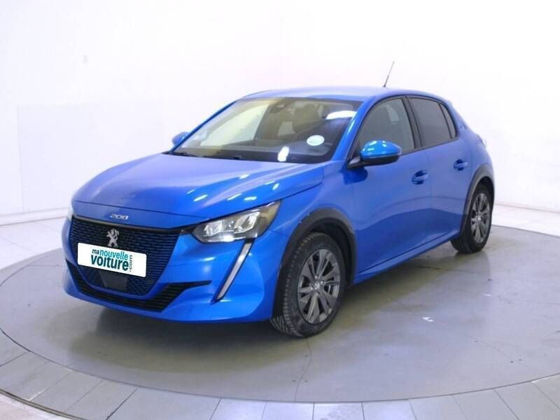 Bleu Utilisé 2021 Peugeot e-208 Citadine | 15 490 € (Bon prix) - Image 1/3