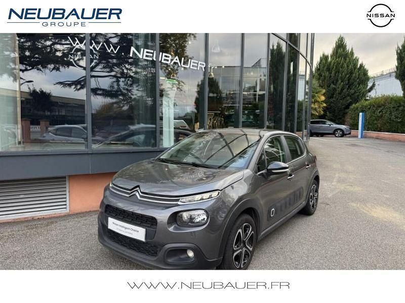 Gris Utilisé 2019 Citroën C3 PureTech Citadine | 9 490 € (Prix juste) - Image 1/4