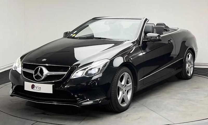 Noir Utilisé 2014 Mercedes E220 Executive Cabriolet | 17 490 € (Prix juste) - Image 1/4