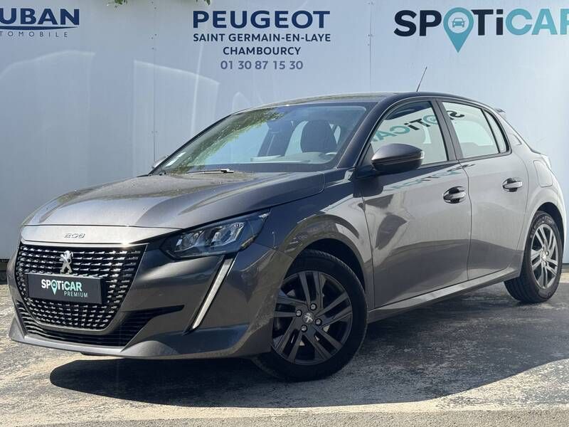 Gris Utilisé 2021 Peugeot 208 Business-Line Citadine | 15 990 € (Prix juste) - Image 1/3