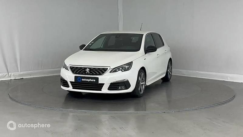 Blanc Utilisé 2018 Peugeot 308 GT-line Berline | 13 799 € (Bon prix) - Image 1/4