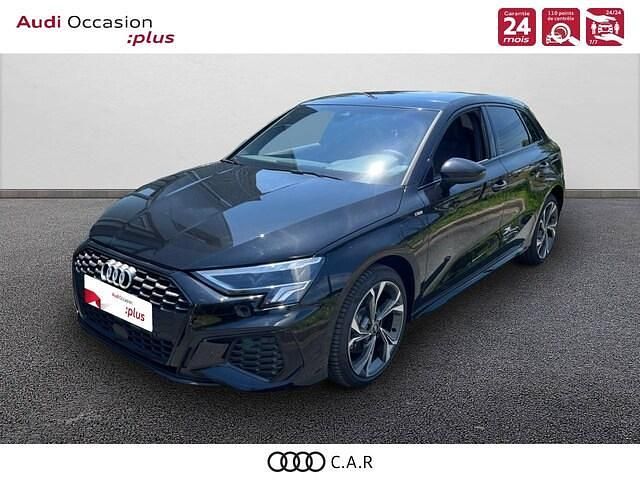 Noir mythe métallisé Utilisé 2024 Audi A3 Sportback e-tron S-Line Citadine | 45 900 € - Image 1/4