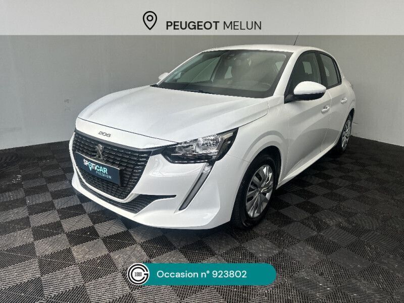 Blanc Utilisé 2021 Peugeot 208 Business-Line Citadine | 9 480 € (Bon prix) - Image 1/4