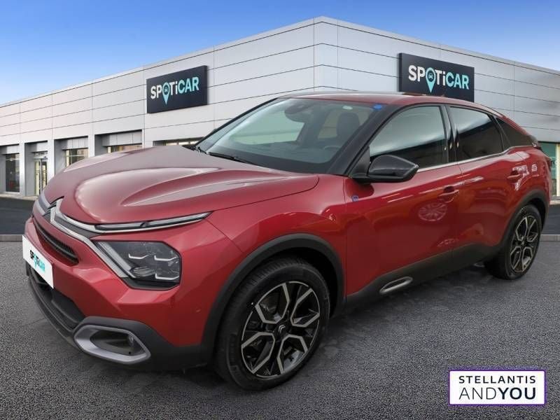 Rouge Utilisé 2023 Citroën e-C4 Shine Berline | 20 990 € (Prix juste) - Image 1/3