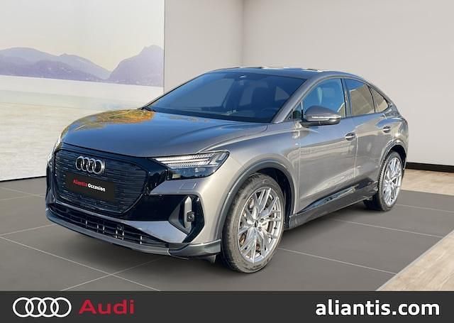 Gris typhon métallisé Utilisé 2024 Audi Q4 Sportback e-tron Design SUV | 49 980 € (Prix assez cher) - Image 1/4