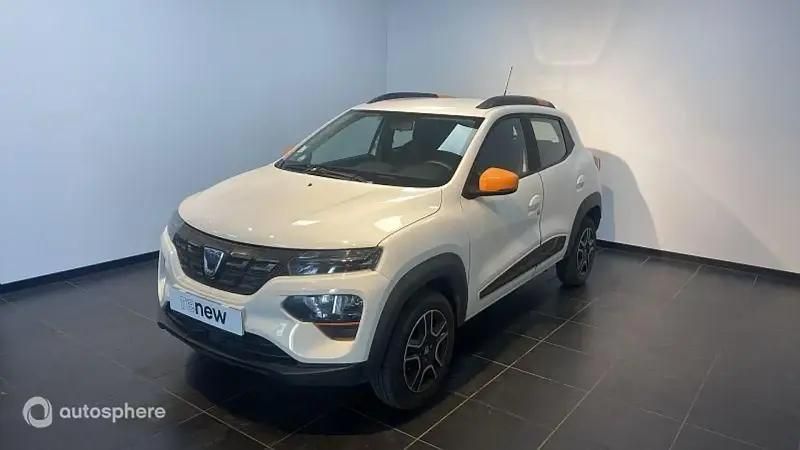 Blanc Utilisé 2021 Dacia Spring Comfort Plus Citadine | 9 499 € (Prix juste) - Image 1/4
