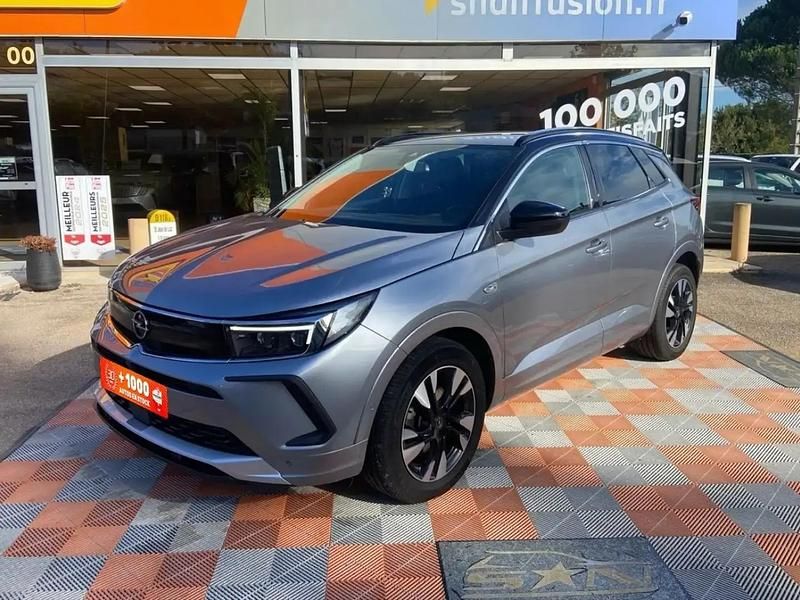 Gris Occasion 2022 Opel Grandland X Business SUV | 18 490 € (Prix assez cher) - Image 1/4
