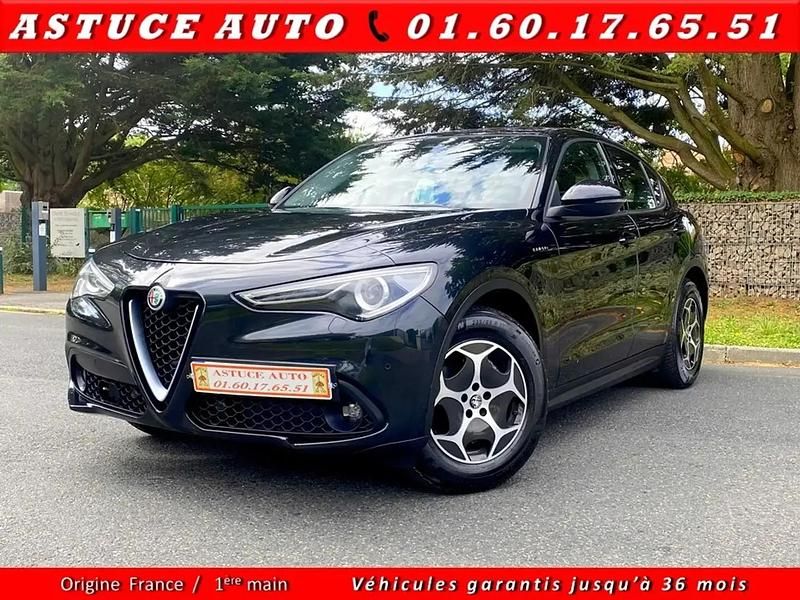 Noir Utilisé 2021 Alfa Romeo Stelvio Super SUV | 19 489 € (Prix juste) - Image 1/4