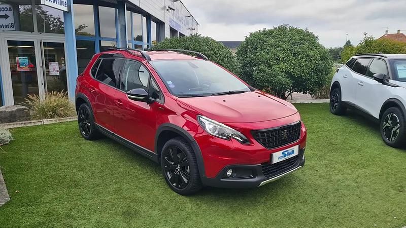Rouge Utilisé 2019 Peugeot 2008 GT-line SUV | 11 470 € (Prix juste) - Image 1/4