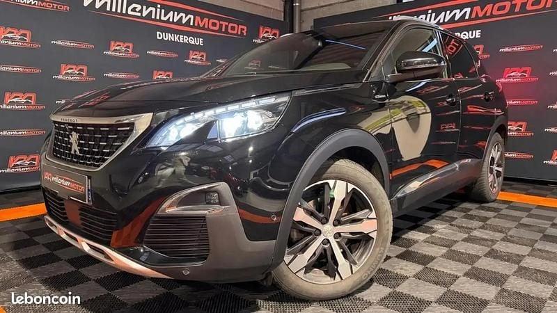 Noir Utilisé 2018 Peugeot 3008 GT-line Monospace | 14 990 € (Bon prix) - Image 1/4