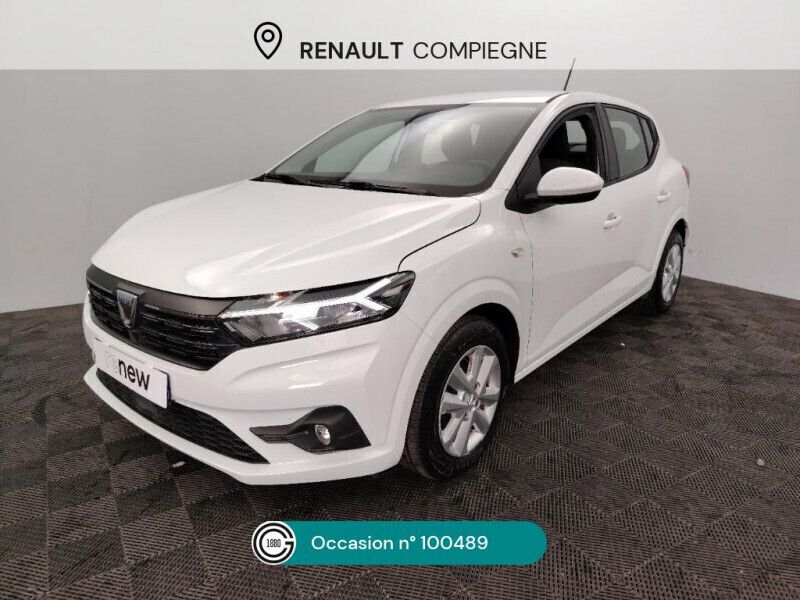 Blanc Utilisé 2022 Dacia Sandero Comfort Citadine | 13 490 € (Prix assez cher) - Image 1/4