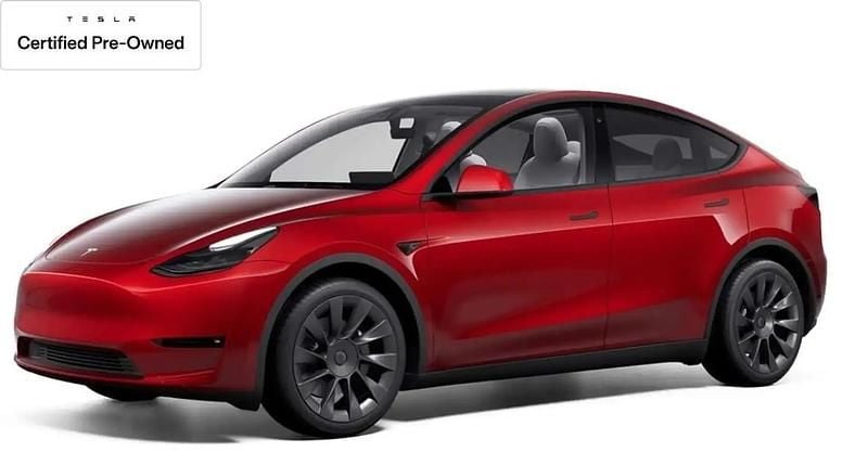 Rouge Utilisé 2021 Tesla Model Y Long Range SUV | 37 333 € - Image 1/4