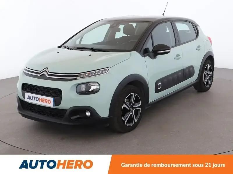 Vert Utilisé 2018 Citroën C3 PureTech Citadine | 9 590 € (Bon prix) - Image 1/2