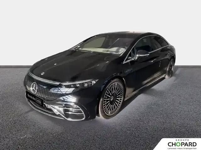 Obsidian black metallic paint Occasion 2022 Mercedes EQS580 Berline | 69 900 € - Image 1/4