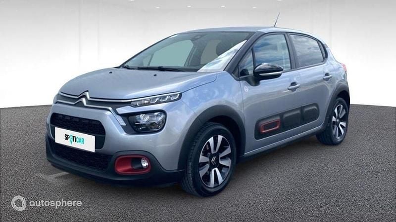 Gris Utilisé 2021 Citroën C3 PureTech Citadine | 10 979 € (Prix juste) - Image 1/4