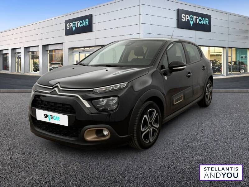 Noir Utilisé 2023 Citroën C3 PureTech Citadine | 12 990 € (Prix juste) - Image 1/4