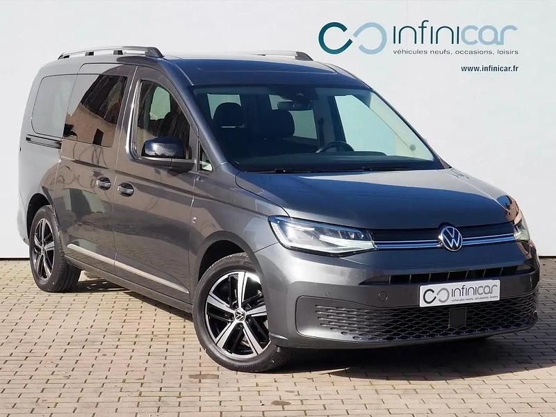 Gris Occasion 2022 VW Caddy Maxi Style Monospace | 33 600 € - Image 1/4