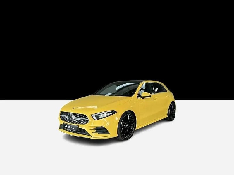 Jaune Utilisé 2019 Mercedes A200 AMG line Berline | 24 990 € (Prix juste) - Image 1/4