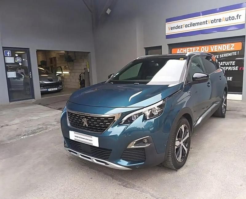 Bleu Utilisé 2018 Peugeot 5008 GT-line Monospace | 17 990 € (Prix assez cher) - Image 1/4