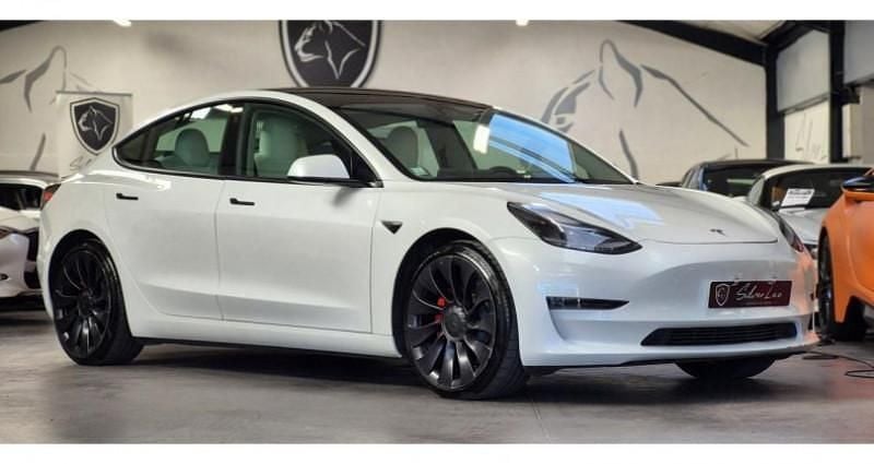 Blanc Occasion 2021 Tesla Model 3 Performance Berline | 31 990 € (Prix juste) - Image 1/4