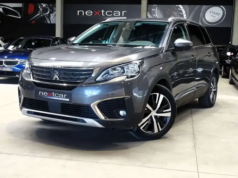 Gris Utilisé 2017 Peugeot 5008 Allure Monospace | 11 990 € (Bon prix) - Image 1/4