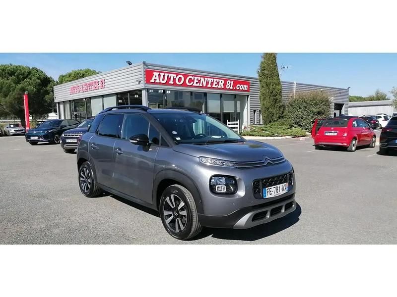 Gris Utilisé 2018 Citroën C3 Aircross PureTech SUV | 9 690 € (Prix juste) - Image 1/4