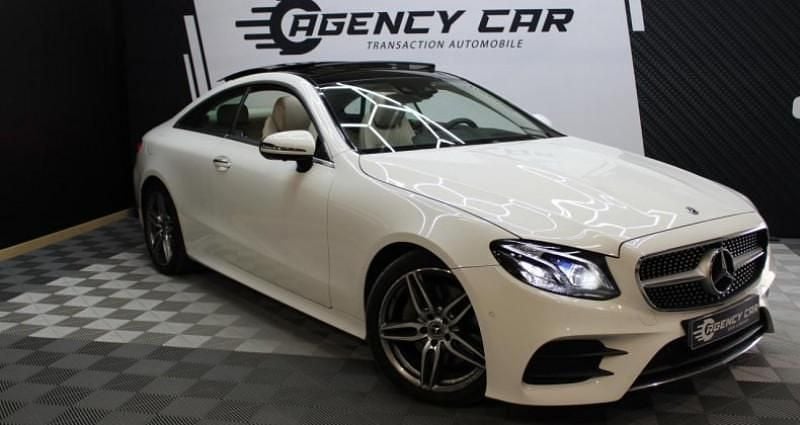 Blanc Utilisé 2018 Mercedes E220 AMG line Coupé | 34 999 € (Prix juste) - Image 1/4