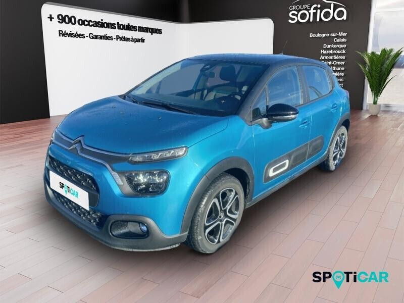 Bleue Utilisé 2020 Citroën C3 Feel Citadine | 10 490 € (Prix juste) - Image 1/4