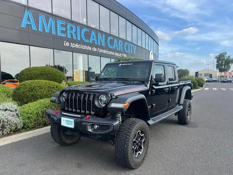 Noir Occasion 2021 Jeep Gladiator Rubicon Pick-up | 72 990 € - Image 1/4