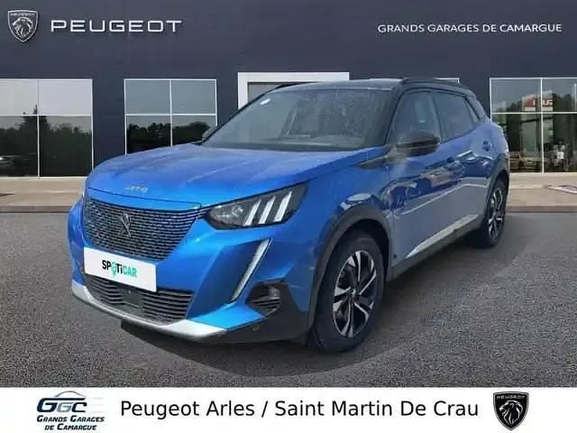 Bleu Occasion 2021 Peugeot e-2008 SUV | 15 970 € (Prix juste) - Image 1/4