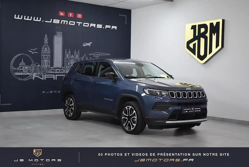 Bleu Utilisé 2024 Jeep Compass Altitude SUV | 25 480 € (Super prix) - Image 1/4
