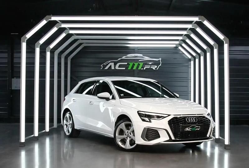 Blanc Occasion 2020 Audi A3 e-tron S-Line Citadine | 26 990 € (Prix assez cher) - Image 1/4