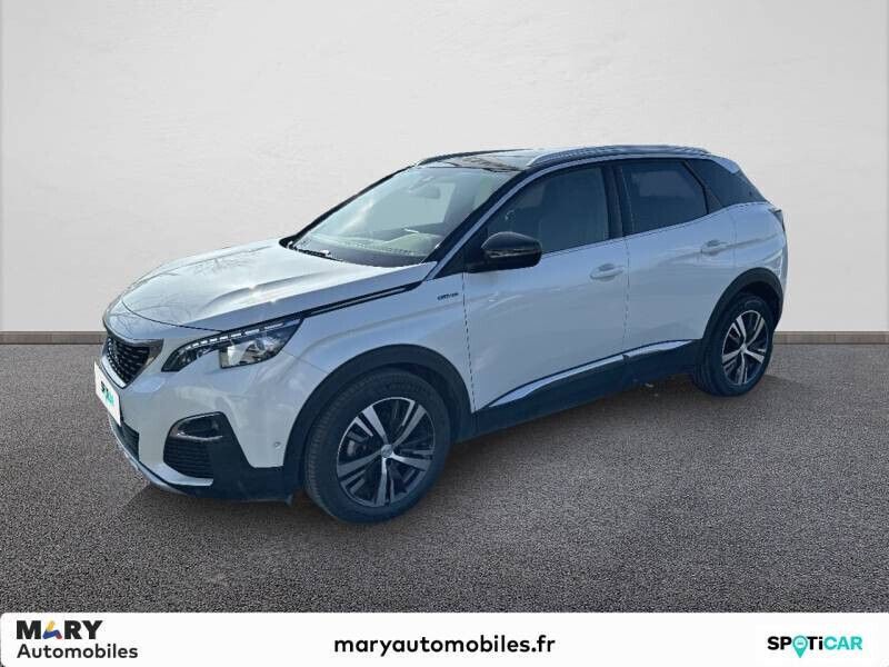 Blanc Utilisé 2020 Peugeot 3008 GT-line | 18 190 € (Prix assez cher) - Image 1/4