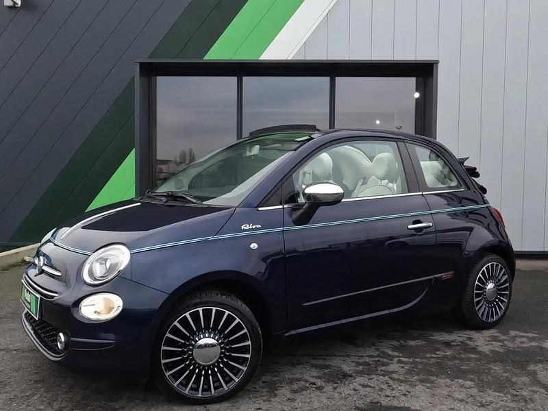 Bleu Occasion 2017 Fiat 500C Riva Cabriolet | 11 990 € (Bon prix) - Image 1/4