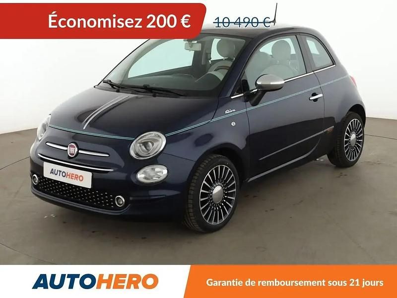 Bleu Utilisé 2017 Fiat 500 Riva Citadine | 10 290 € (Prix juste) - Image 1/2