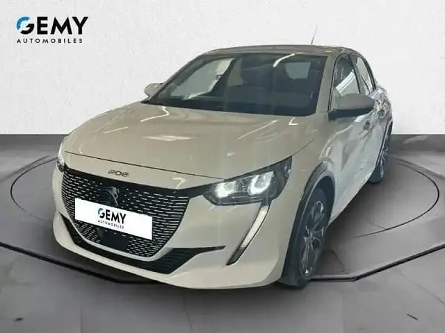 Teinte opaque blanc banquise Utilisé 2021 Peugeot e-208 Citadine | 13 590 € (Super prix) - Image 1/4
