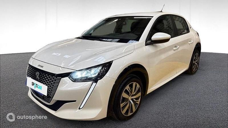 Blanc Utilisé 2021 Peugeot e-208 Business-Line Citadine | 12 219 € (Bon prix) - Image 1/3