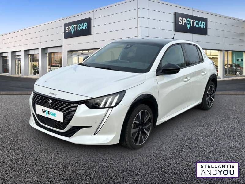 Blanc Utilisé 2020 Peugeot 208 GT-line Citadine | 12 990 € (Prix juste) - Image 1/3