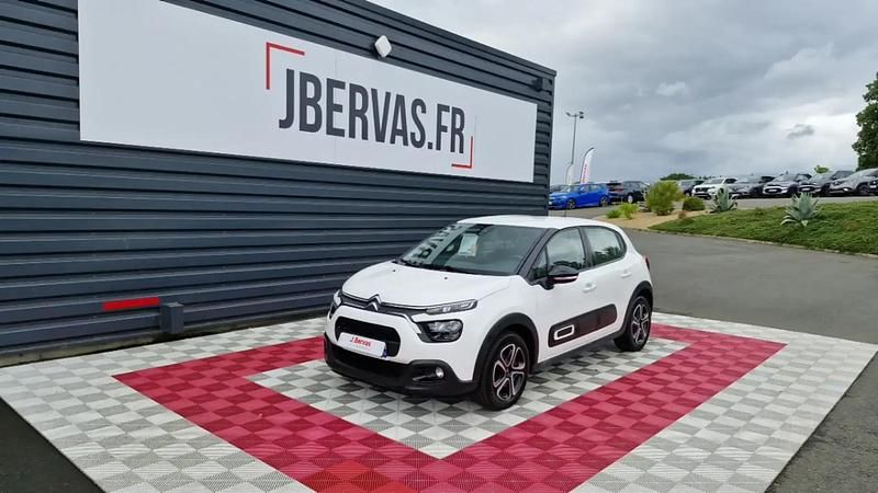 Blanc Utilisé 2022 Citroën C3 Feel Citadine | 10 590 € - Image 1/4