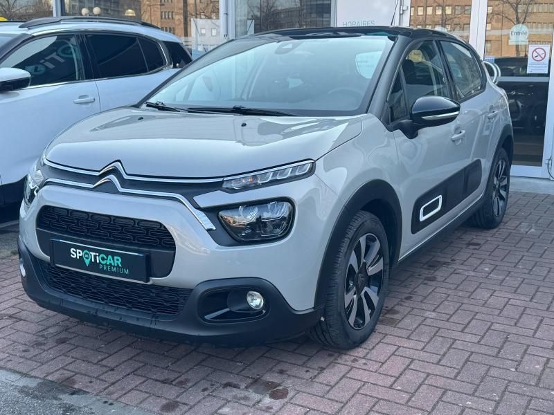 Noir Utilisé 2021 Citroën C3 PureTech Citadine | 9 489 € (Prix juste) - Image 1/3