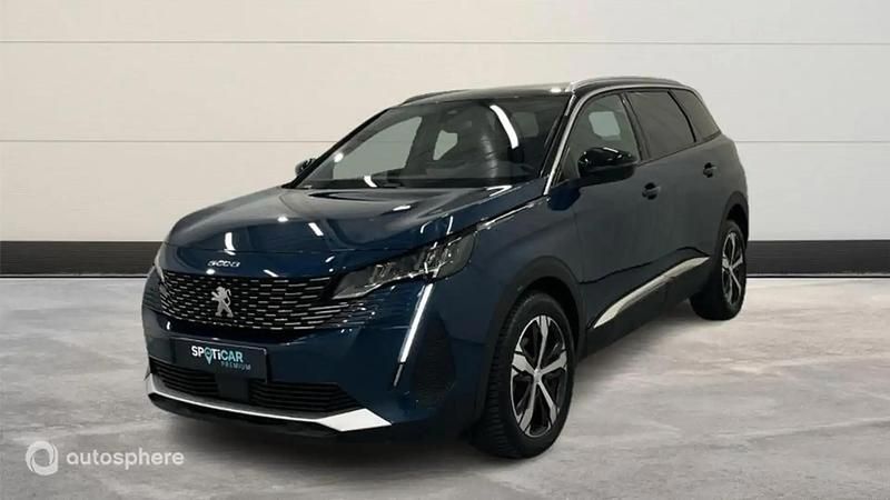 Bleu Utilisé 2024 Peugeot 5008 Allure Monospace | 30 999 € (Prix juste) - Image 1/4