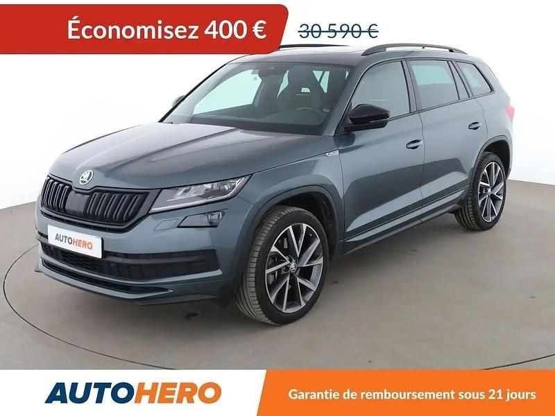 Gris Occasion 2021 Skoda Kodiaq SportLine SUV | 30 190 € (Bon prix) - Image 1/2