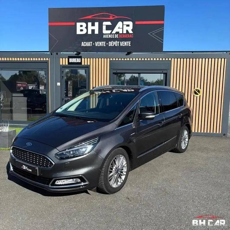 Gris Utilisé 2019 Ford S-MAX Vignale Monospace | 22 490 € (Prix juste) - Image 1/4