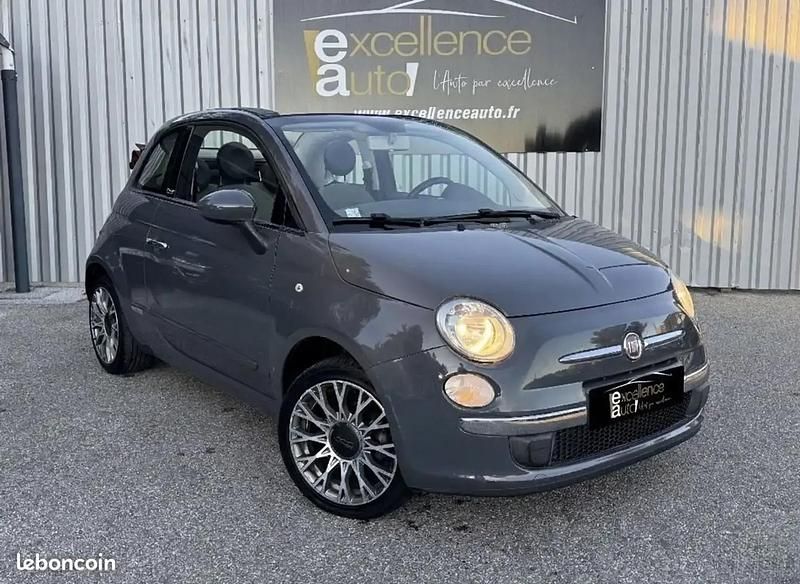Gris Occasion 2012 Fiat 500C Lounge Cabriolet | 5 990 € (Prix cher) - Image 1/4