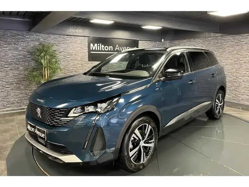 Bleu Utilisé 2022 Peugeot 5008 GT Monospace | 25 990 € (Prix juste) - Image 1/4
