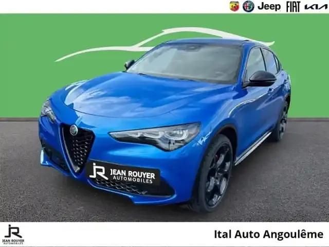 Bleu Occasion 2024 Alfa Romeo Stelvio Competizione SUV | 54 999 € - Image 1/4