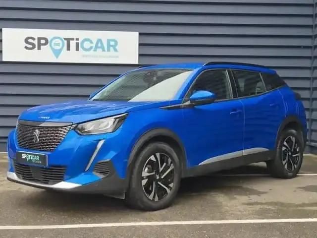 Bleu vertigo (s) Occasion 2021 Peugeot e-2008 Allure SUV | 17 690 € - Image 1/4