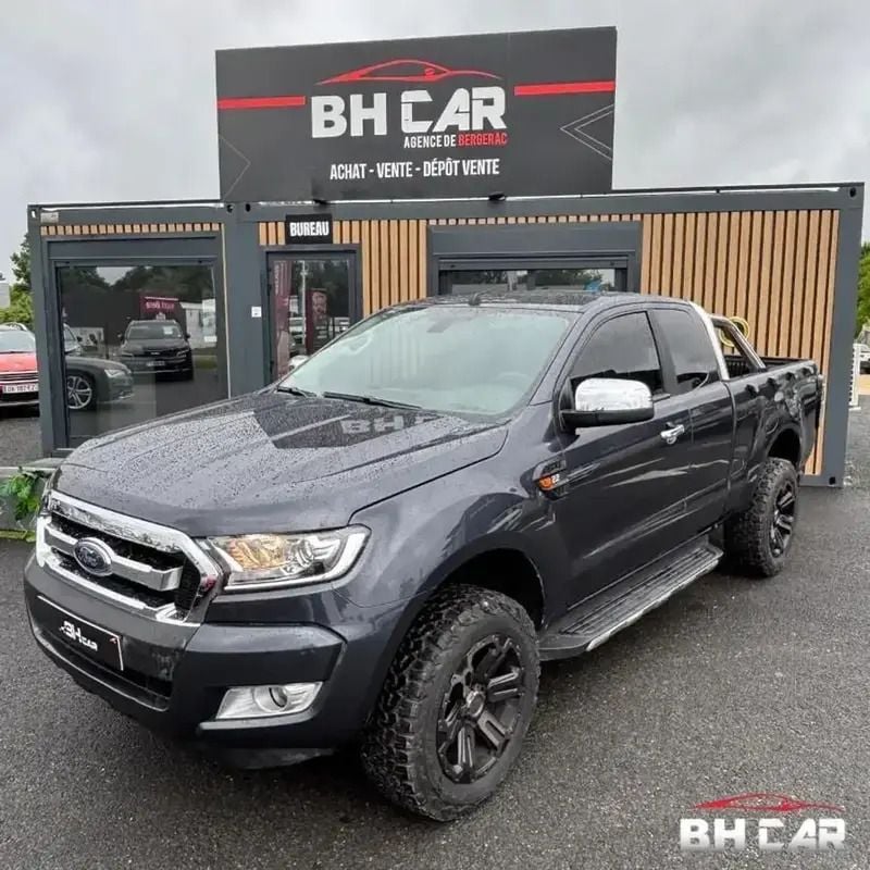 Gris Utilisé 2019 Ford Ranger Sport Pick-up | 26 990 € (Bon prix) - Image 1/4