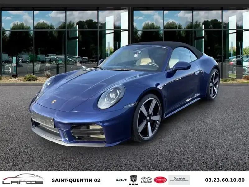 Bleu Utilisé 2025 Porsche 911 Carrera Cabriolet Cabriolet | 164 900 € (Prix assez cher) - Image 1/4